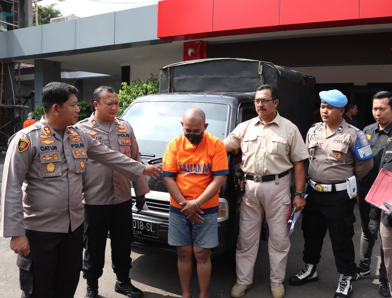 Gercep, Polres Ponorogo Berhasil Menangkap Pelaku Pencurian Mobil Pick Up