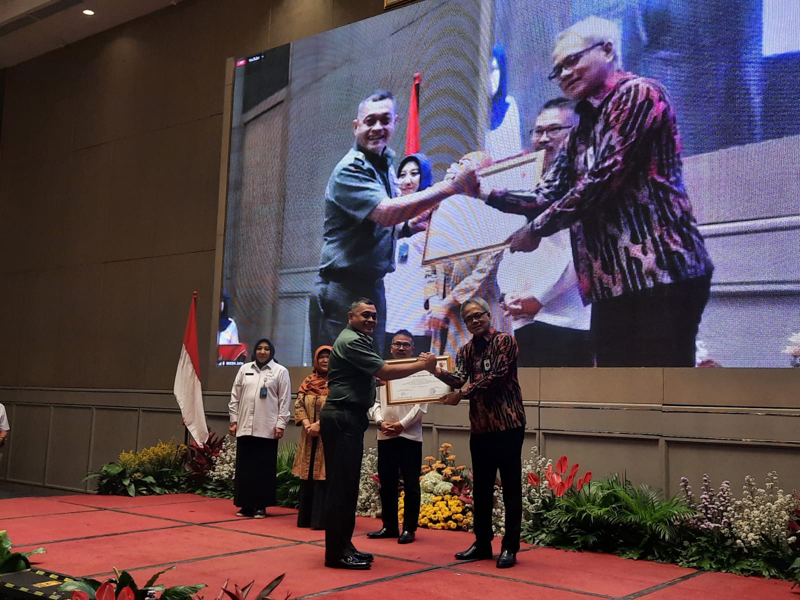 Korem 084/Bhaskara Jaya Raih Juara pada Program Pelayanan KB Terintegrasi Bangga Kencana Tahun 2022
