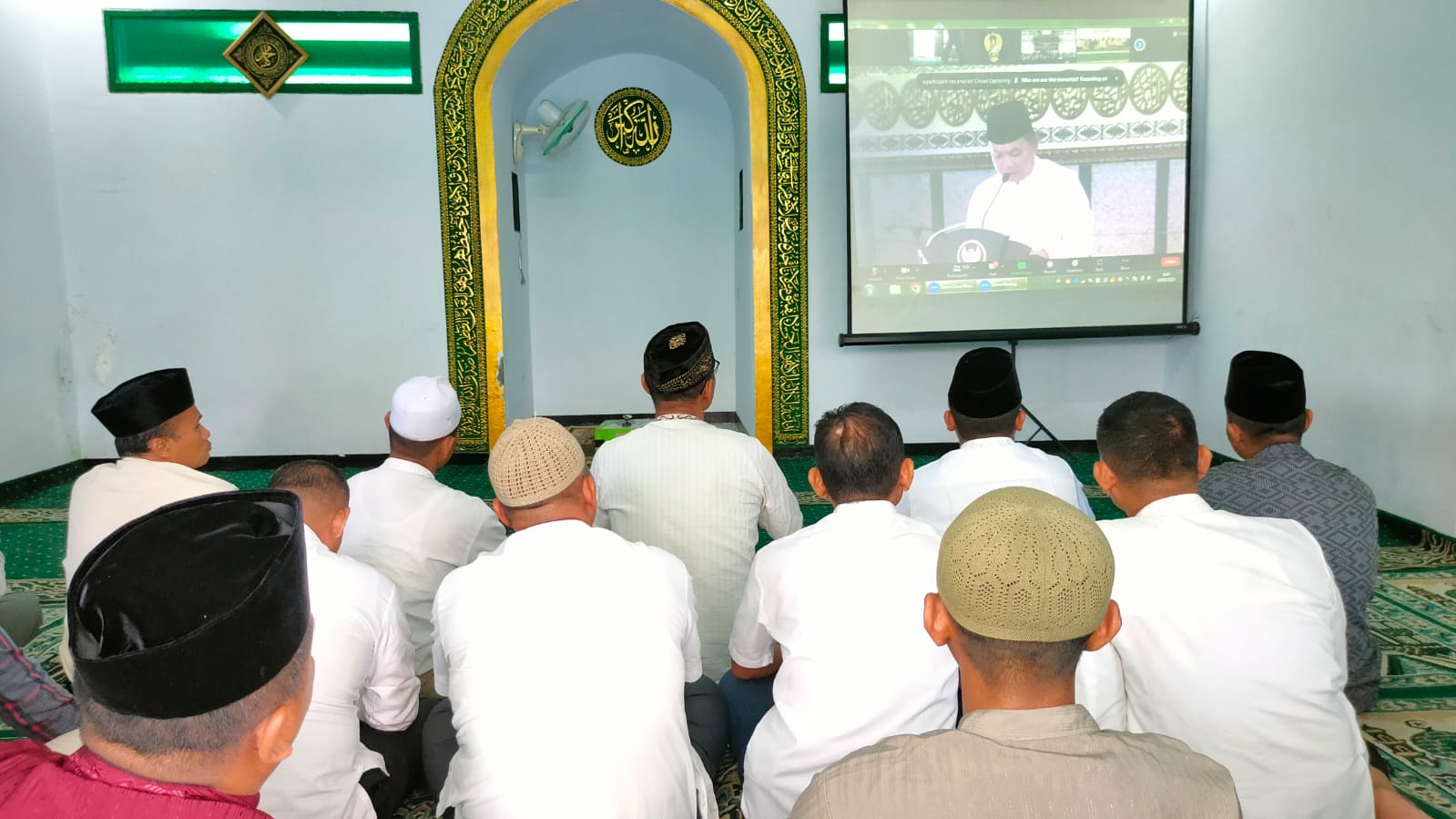 Kodim 0830/Surabaya Utara Ikuti kegiatan Istighosah Kubro dan Isra' Mi'raj Nabi Muhammad SAW Secara Virtual