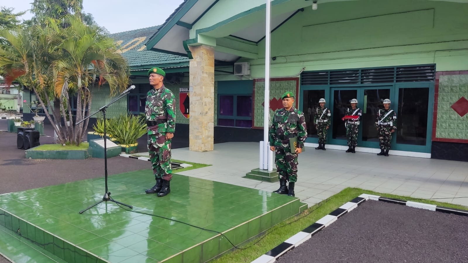 Kasdim Pimpin Upacara Rutin Hari Senin