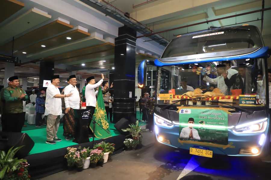 HARLAH NU Satu Abad, Eri Cahyadi Berangkatkan Ribuan Jamaah Hingga Puluhan Kendaraan Bus