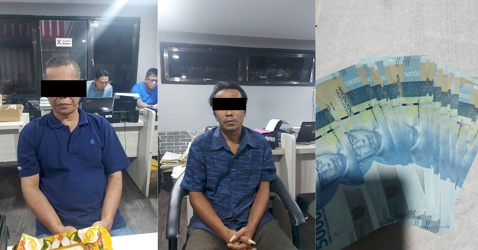 Polres Tanjung Perak Amankan Dua Terduga Pelaku Produksi dan Pengedar Uang Palsu