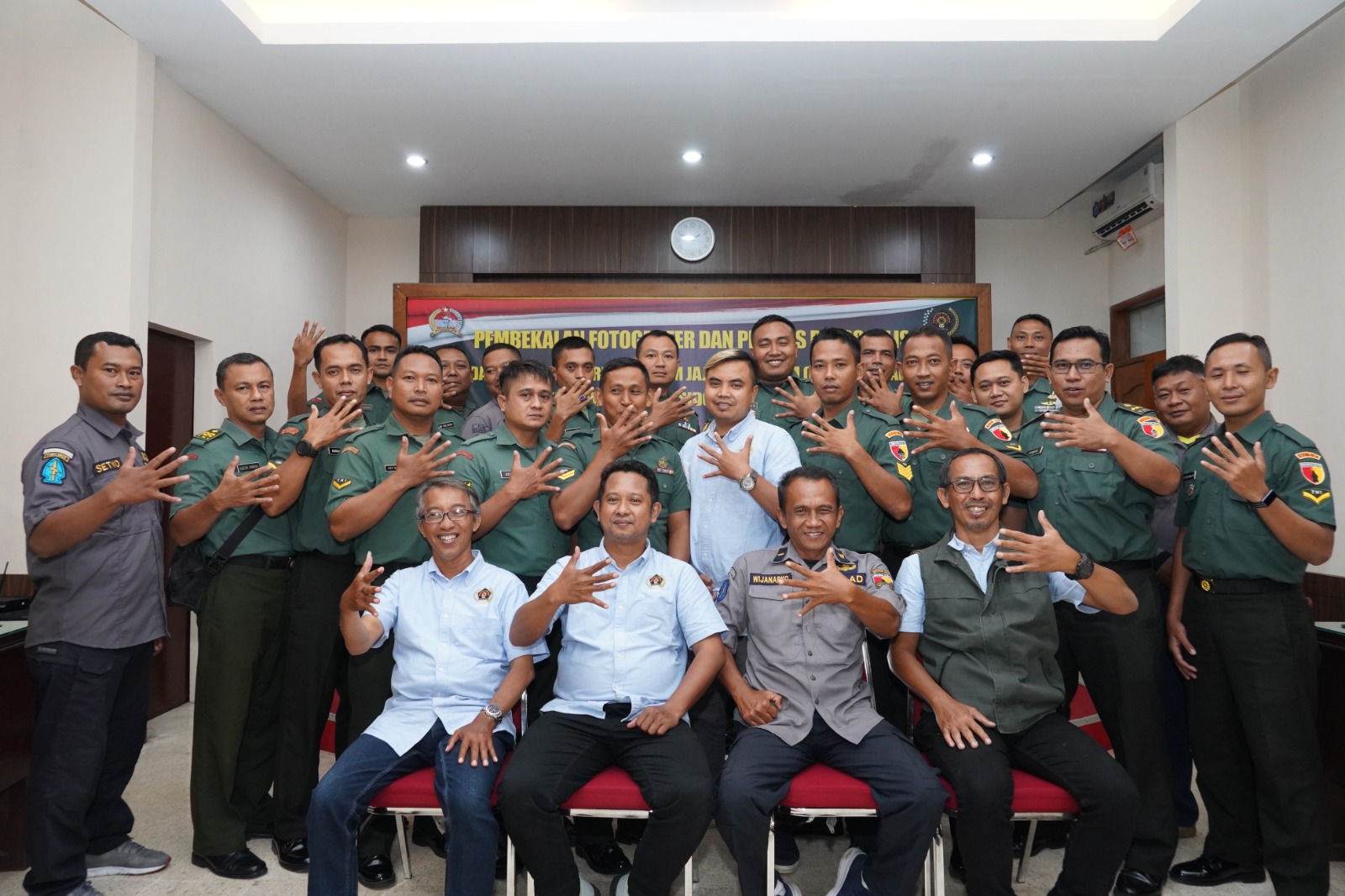 Bersama PWI Sidoarjo, Korem 084/ Bhaskara Jaya Gelar Pelatihan Jurnalistik