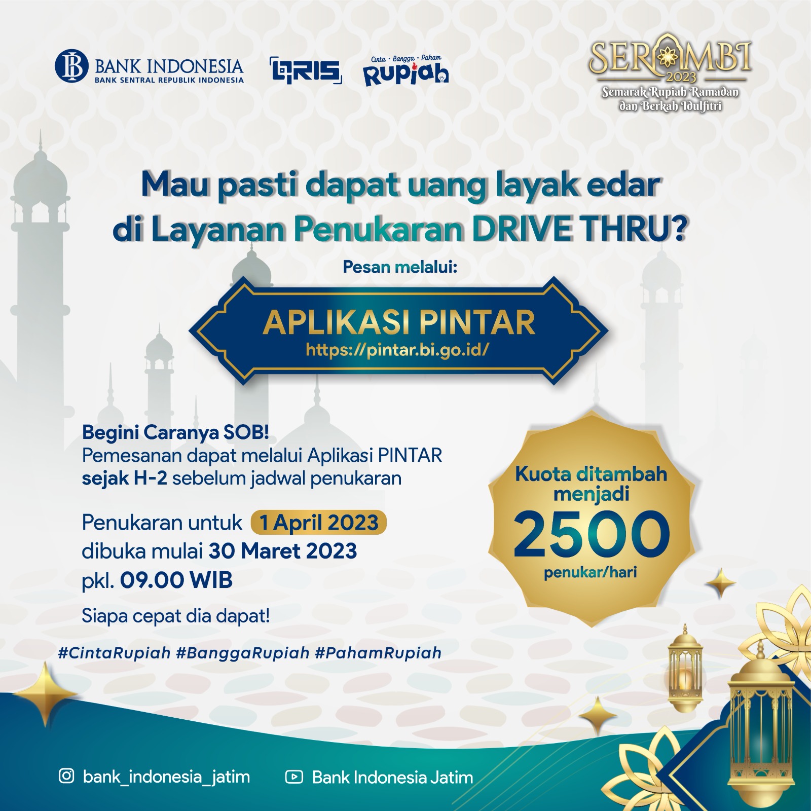 BI Jatim Optimalkan Layanan di Bulan Ramadhan Melalui Program Kick Off SERAMBI 2023