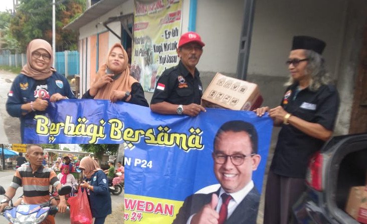 DPD Relawan Anis P24 dan Ormas Aman Bagi - bagi Ratusan Takjil di Kalitidu