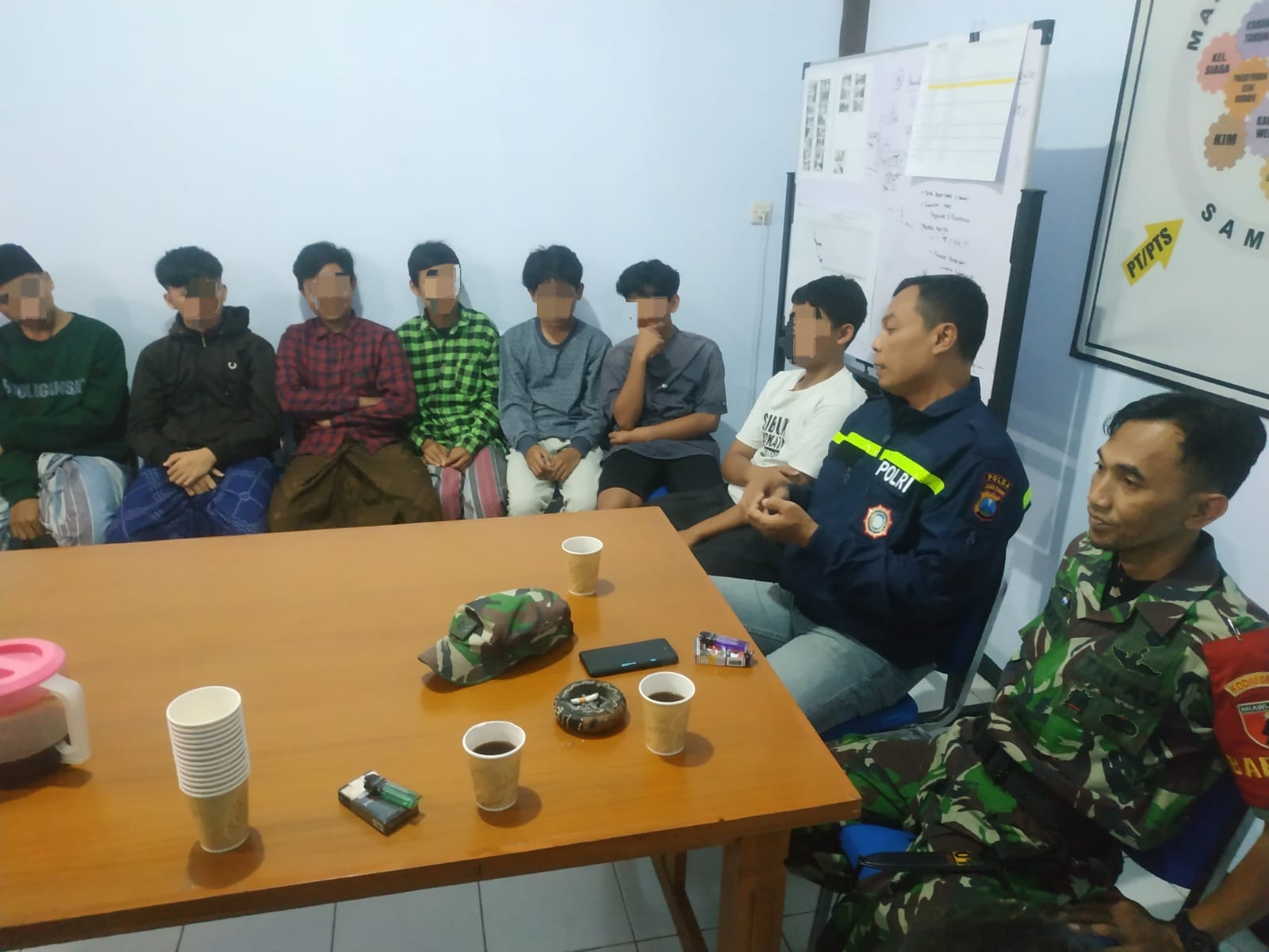 Polisi Bersama Tiga Pilar Berhasil Hentikan Aksi Prank Pocong di Kota Malang
