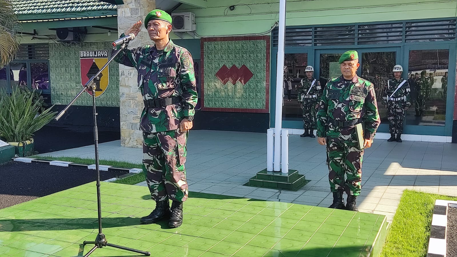 Kasdim Pimpin Upacara Bendera Rutin Setiap Hari Senin di Bulan Ramadhan