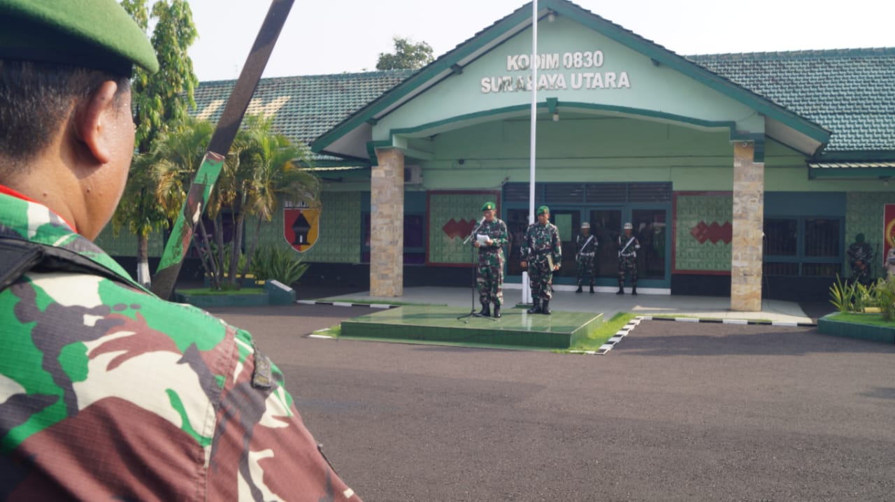 Gelar Upacara 17-an, Kasdim Bacakan Amanat Panglima TNI