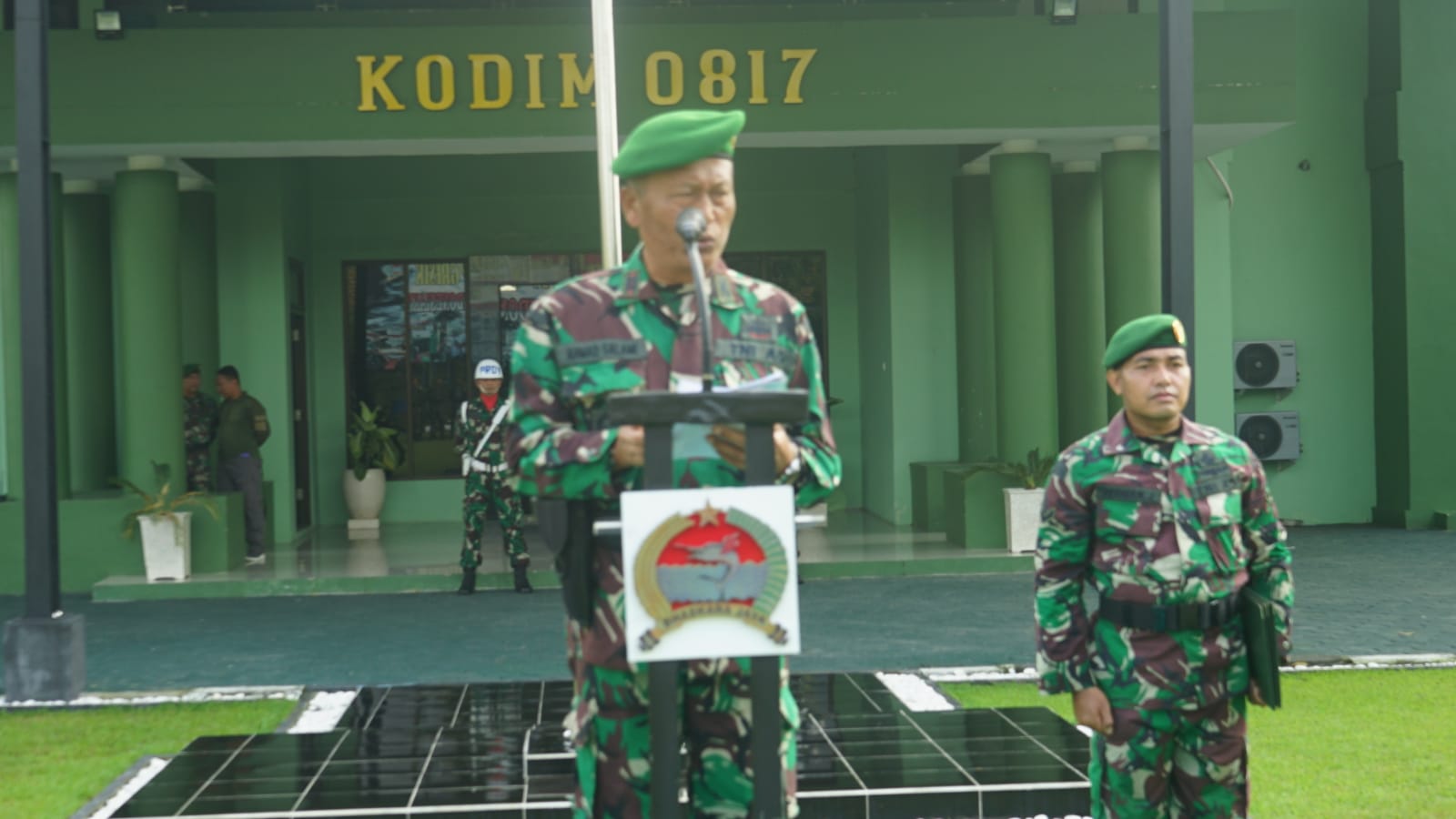 Upacara Bendera 17an Kodim 0817/Gresik, Irup Tekankan Kemampuan Teritorial