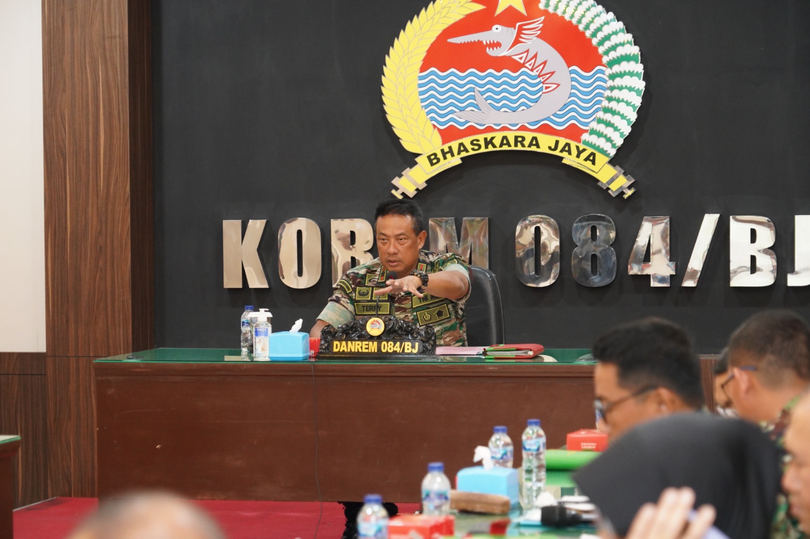 Danrem 084/BJ Menerima Paparan Kesiapan Kunjungan KASAD di Kabupaten Sidoarjo dan Gresik