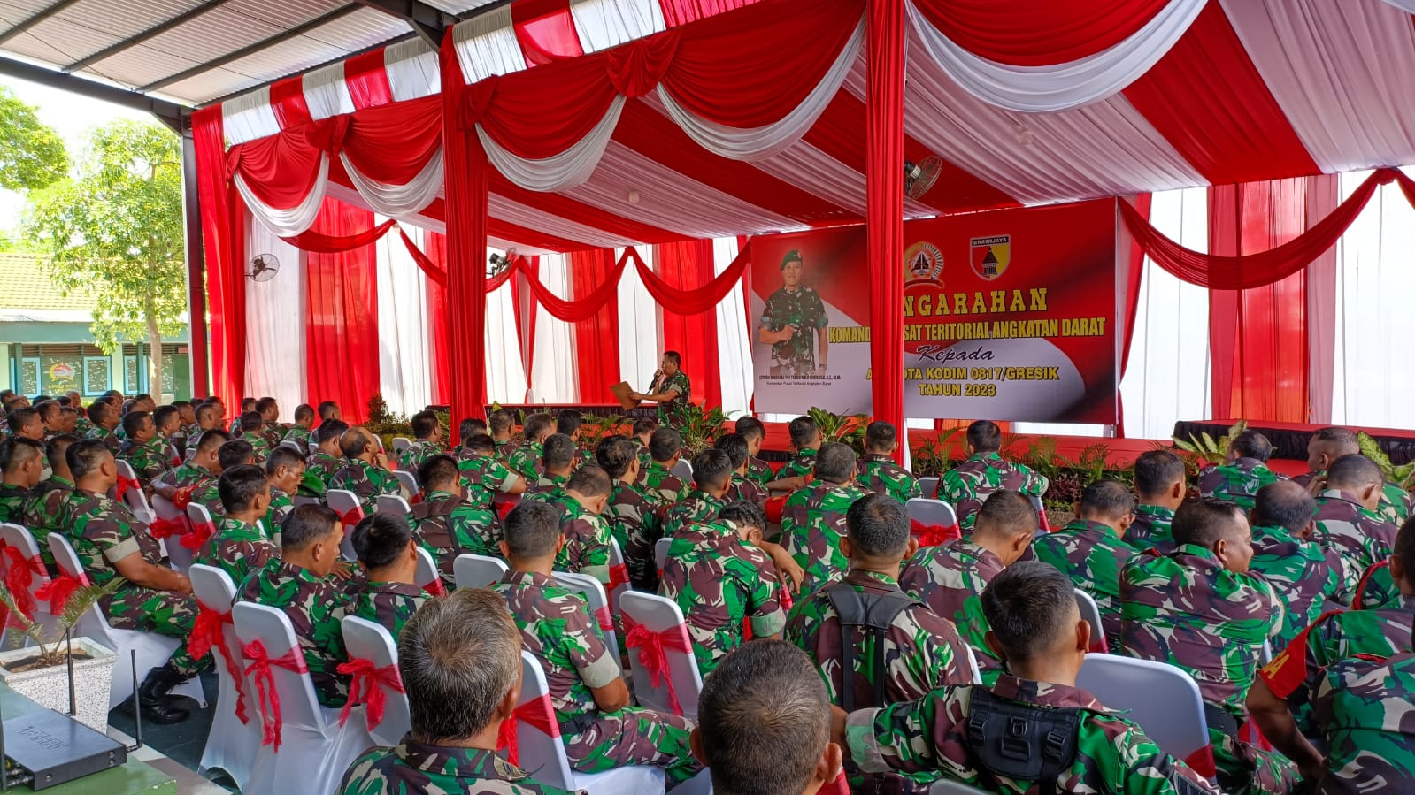 Rangkaian Kegiatan Gladi Bersih, Sambut Kunjungan Kerja Danpusterad ke Makodim 0817/Gresik