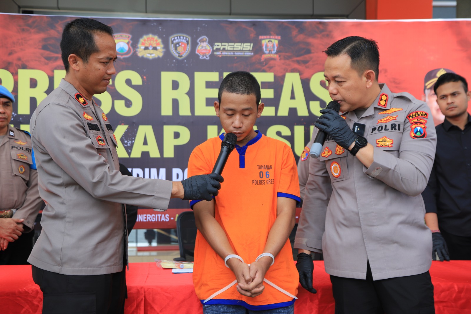 Polres Gresik Ringkus Maling Motor Beraksi di Perumahan