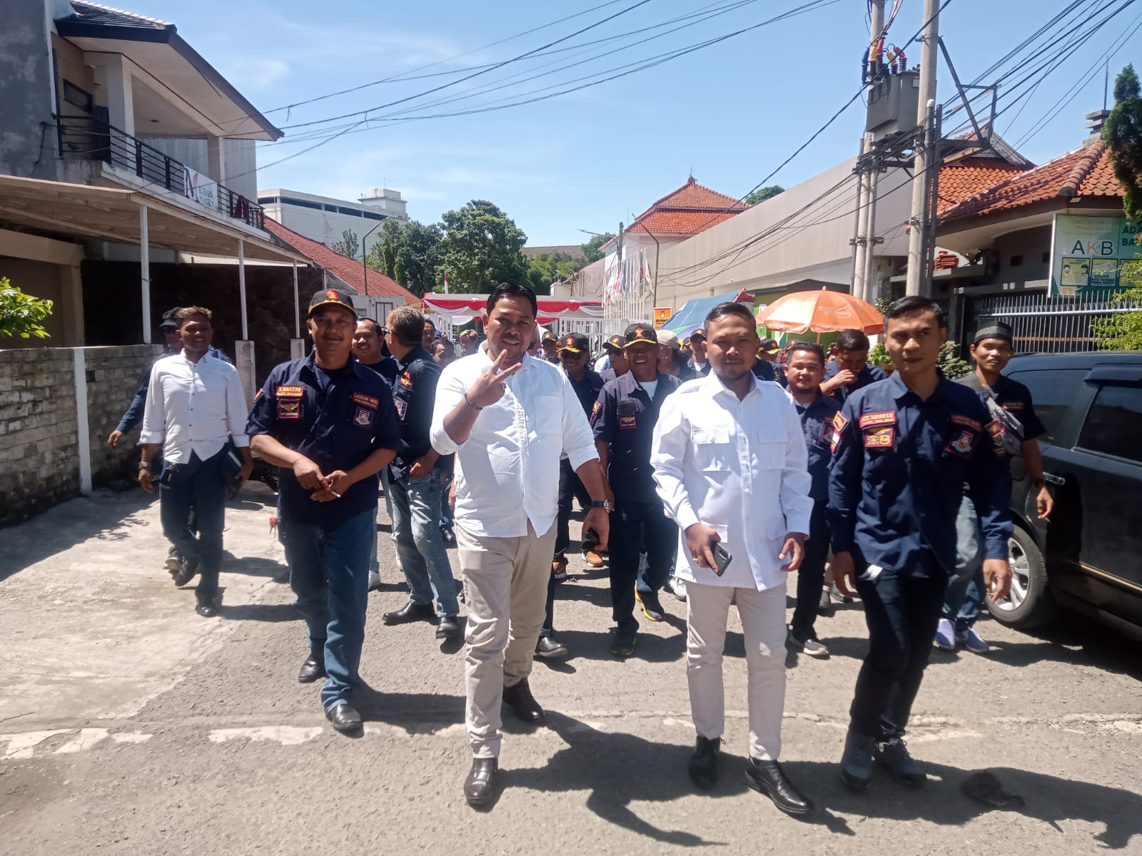 Caleg Dea Eka Rizaldi, SH Dari Partai Gerindra Ikut Serta Iringi Pendaftaran Ke KPU Jawa Barat