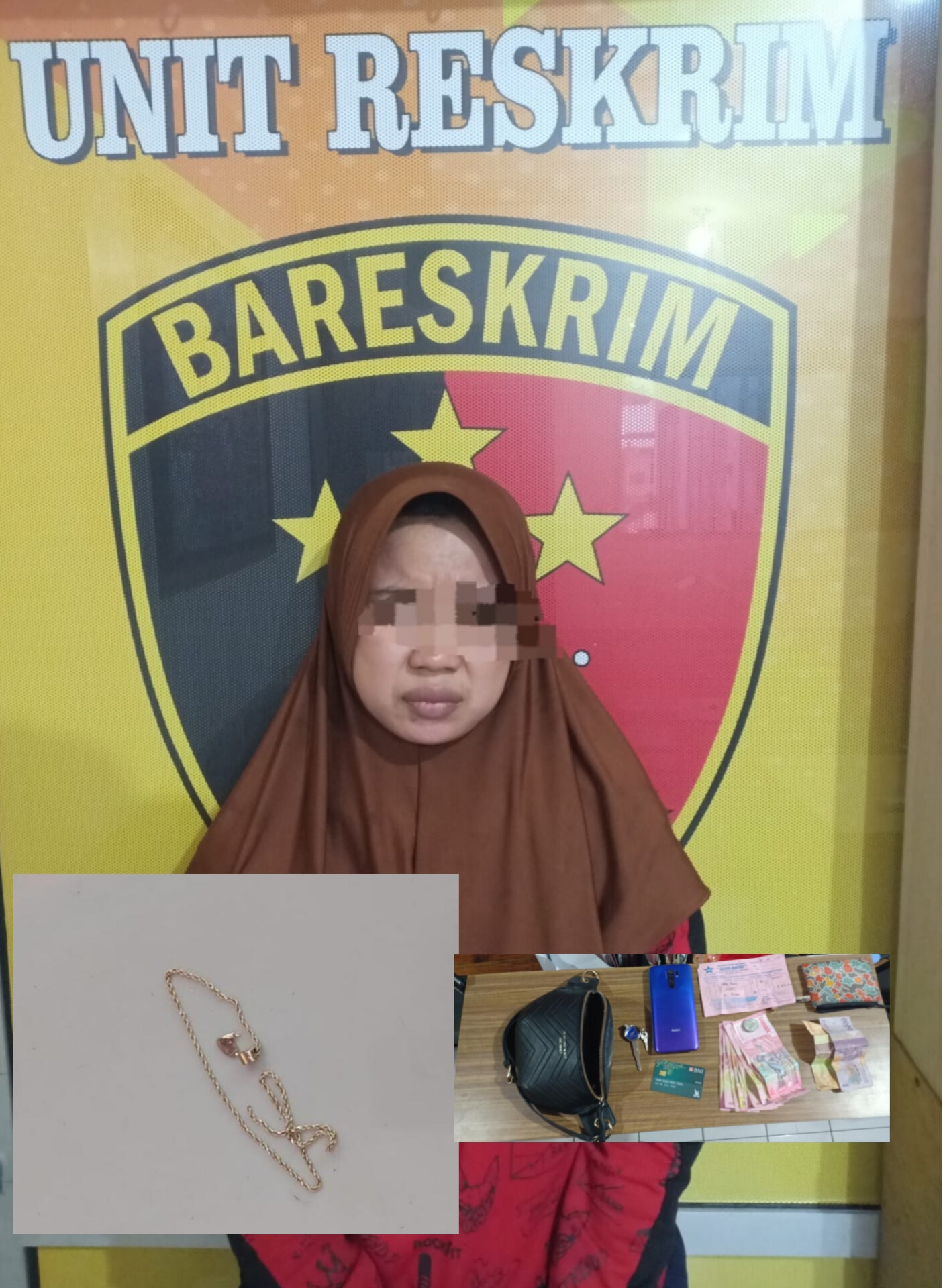 Emak-emak Gasak Kalung Emas milik anak kecil di Pasar
