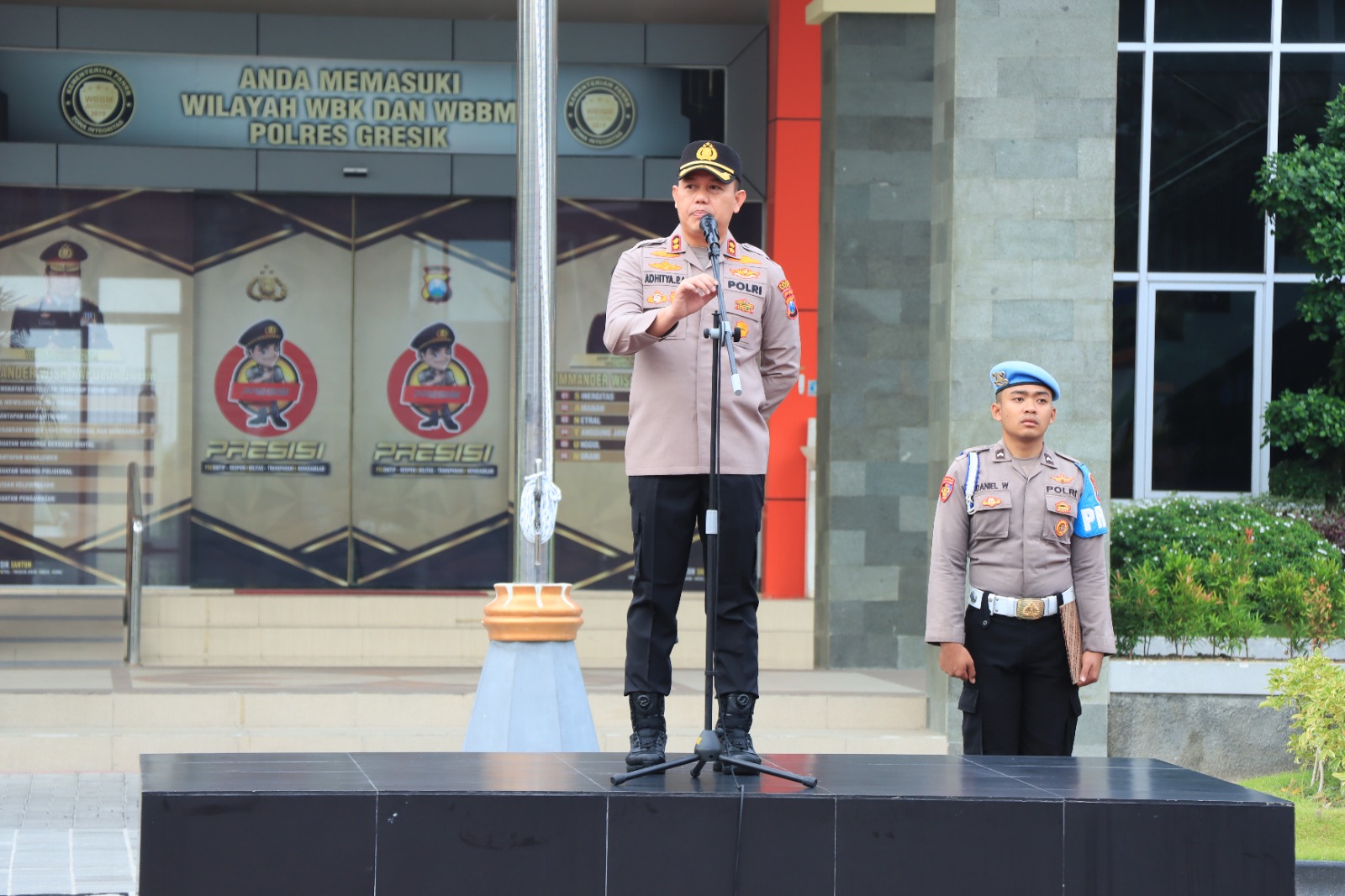 Pimpin Apel Pagi, Kapolres Gresik Beri Pesan Begini kepada para Pesilat