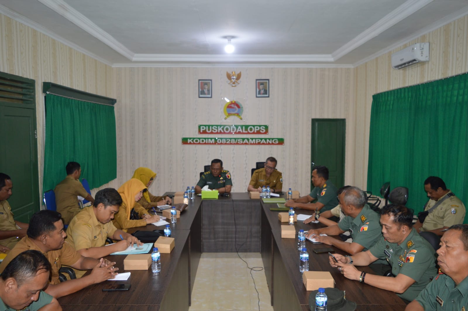 Jelang Pra TMMD Tahun 2023, Kodim 0828/ Sampang Rakor Dengan Pemkab Sampang "Wujudkan Mimpi Membangun Desa"