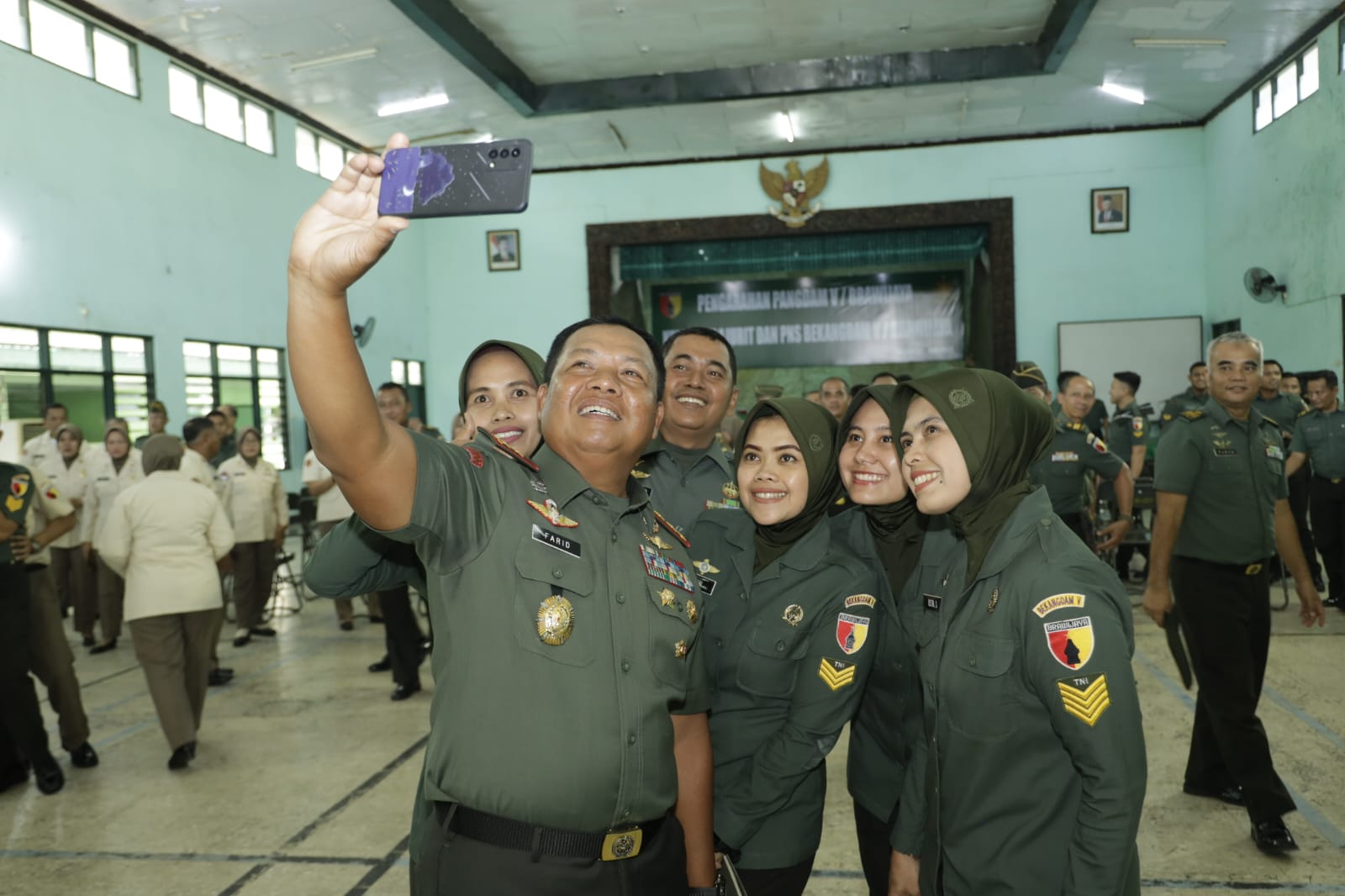 Berkunjung ke Bekangdam Brawijaya, Mayjen TNI Farid Tegaskan Soal Netralitas TNI