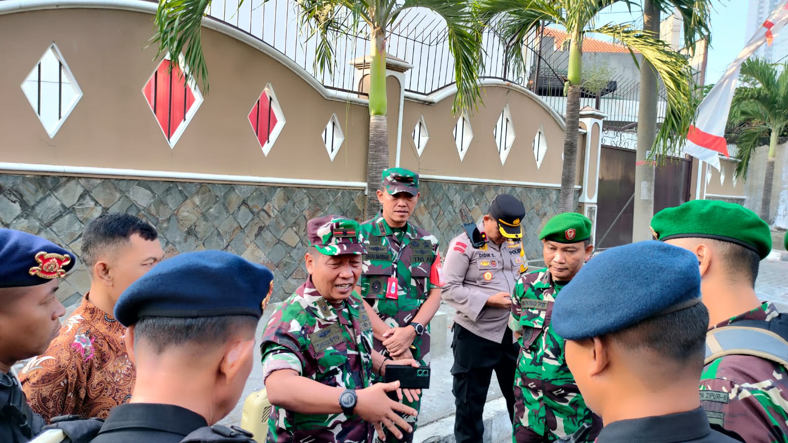 Selaku Dansubsatgas, Dandim Lakukan Pengecekan Personel Pengamanan dan Obyek Kunjungan