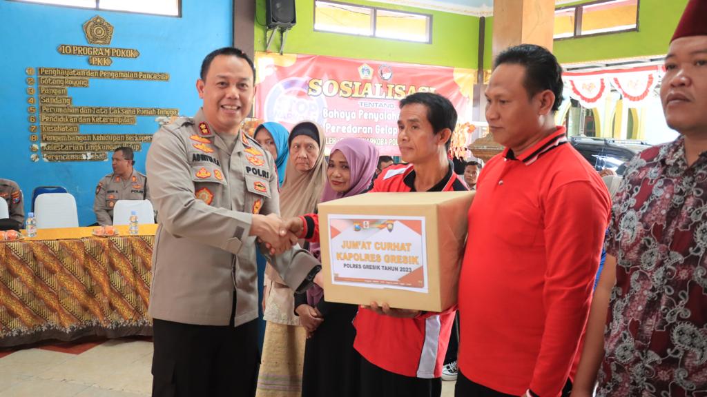 Perangi Peredaran Narkoba, Polres Gresik Bentuk Kampung tangguh Bersih Narkoba