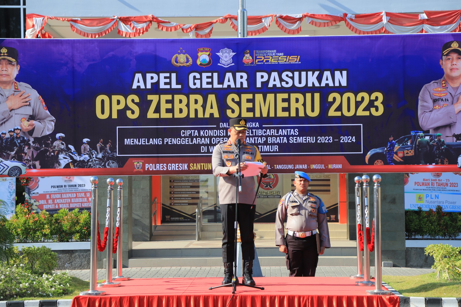 Tingkatkan Kepatuhan Lalulintas, Polres Gresik Gelar Operasi Zebra Semeru 2023