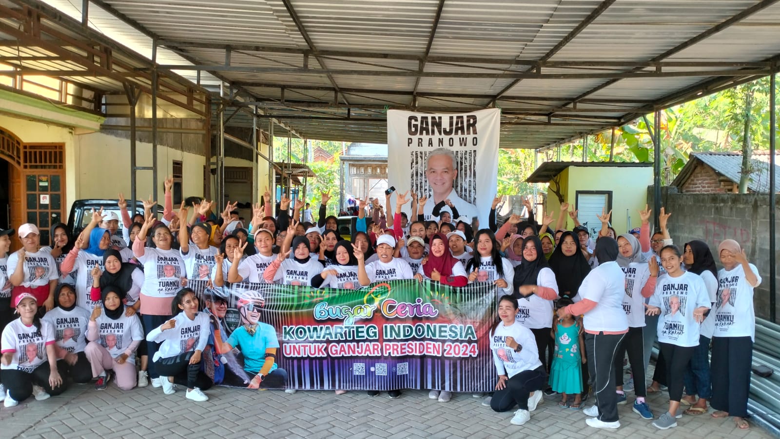 Relawan Kowarteg Indonesia Jawa Timur, Gaet Dukungan Lewat Bugar Ceria
