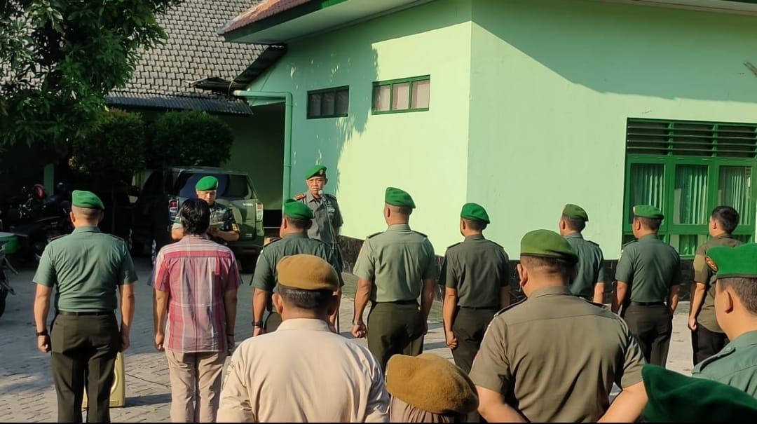 Pimpin Apel Pagi, Dandim Surabaya Utara Berikan Arahan Kepada Seluruh Prajurit