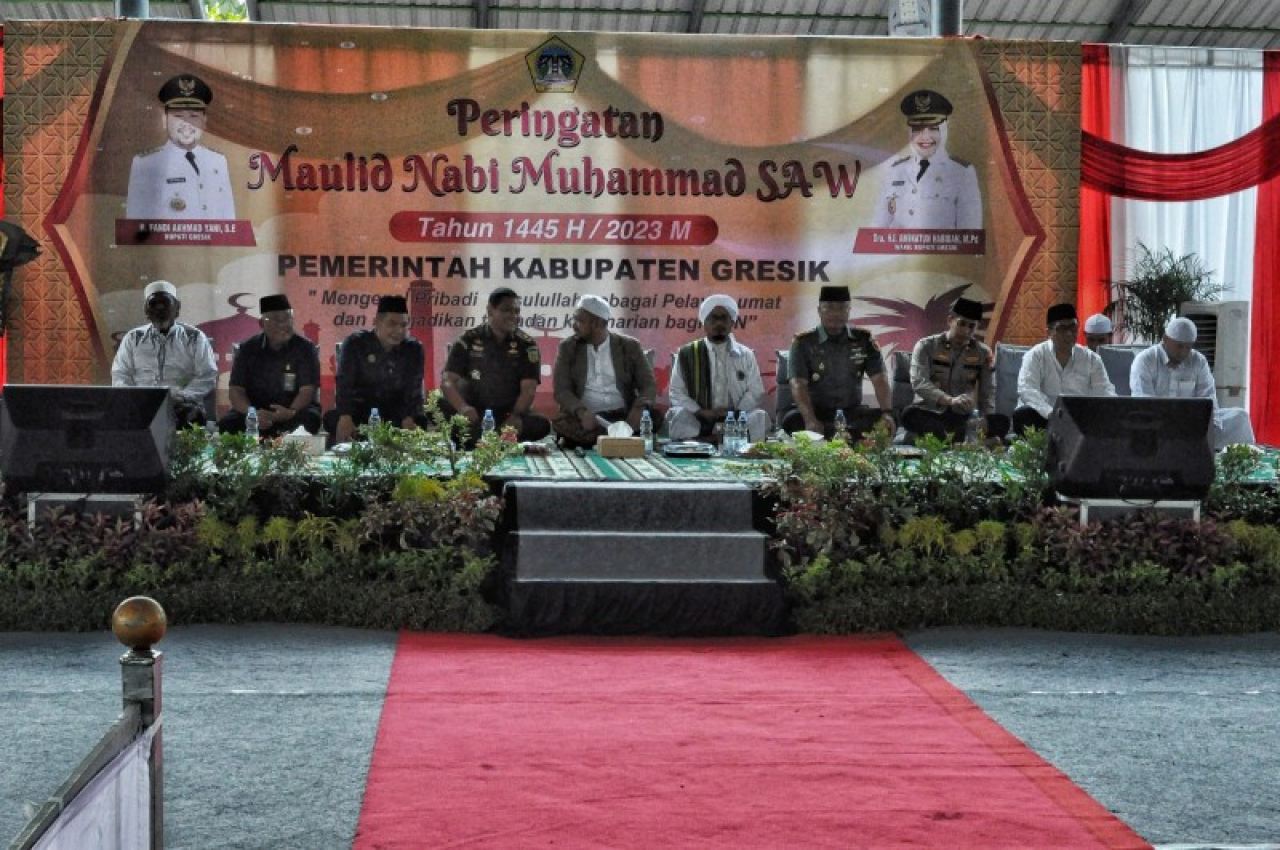 Dandim Gresik Hadiri Maulid Nabi Muhammad SAW