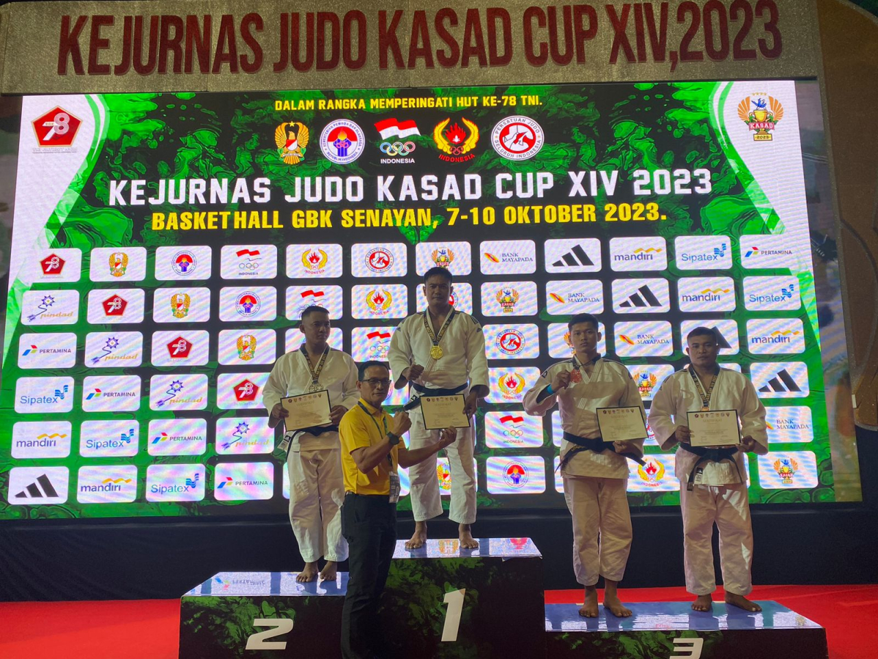 Kerjunas Judo Piala Kasad, Anggota Kodim Surabaya Timur Curi Emas