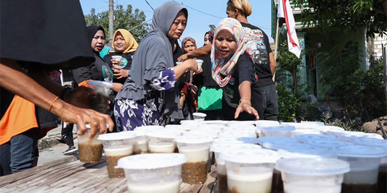 Senam Bersama Kowarteg Ganjar Jadi Anjangsana Ratusan Warga di Lamongan