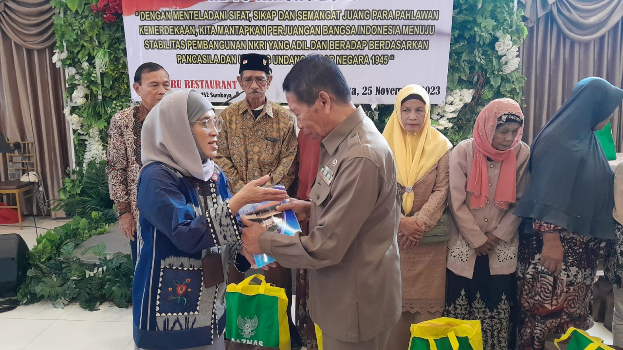 Mengenang Jasa-Jasa Pejuang Kemerdekaan,  Dinas Sosial Jatim Mengundang Cacat Veteran di Peringatan 10 November