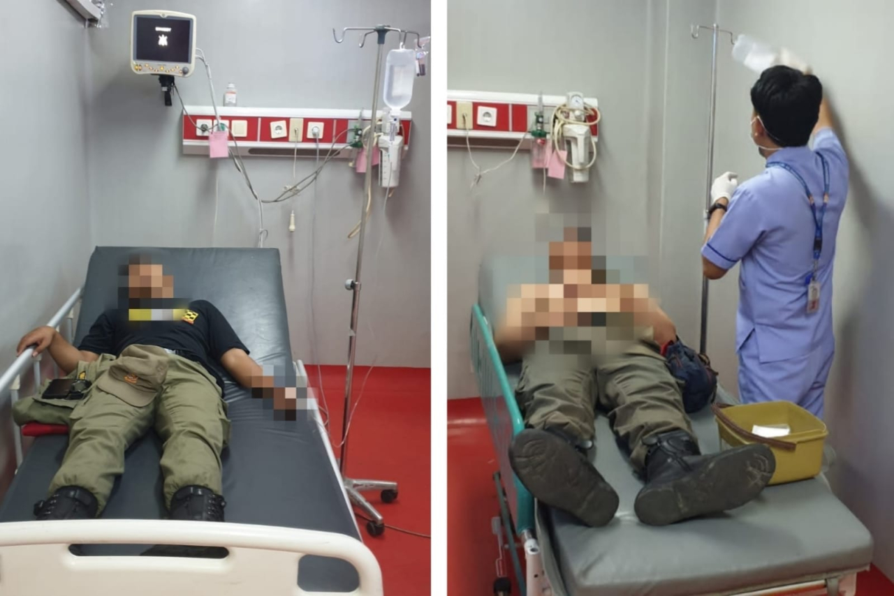 Dua anggota Satpol PP dirawat di rumah sakit dr Soewandi Surabaya