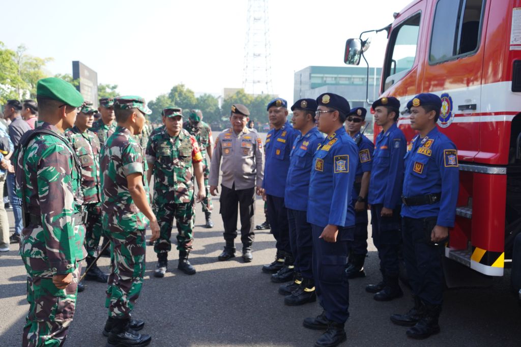 Danrem 084/BJ, Pimpin Apel Gelar Pasukan Pam VVIP Kunjungan Kerja Wakil Presiden RI.