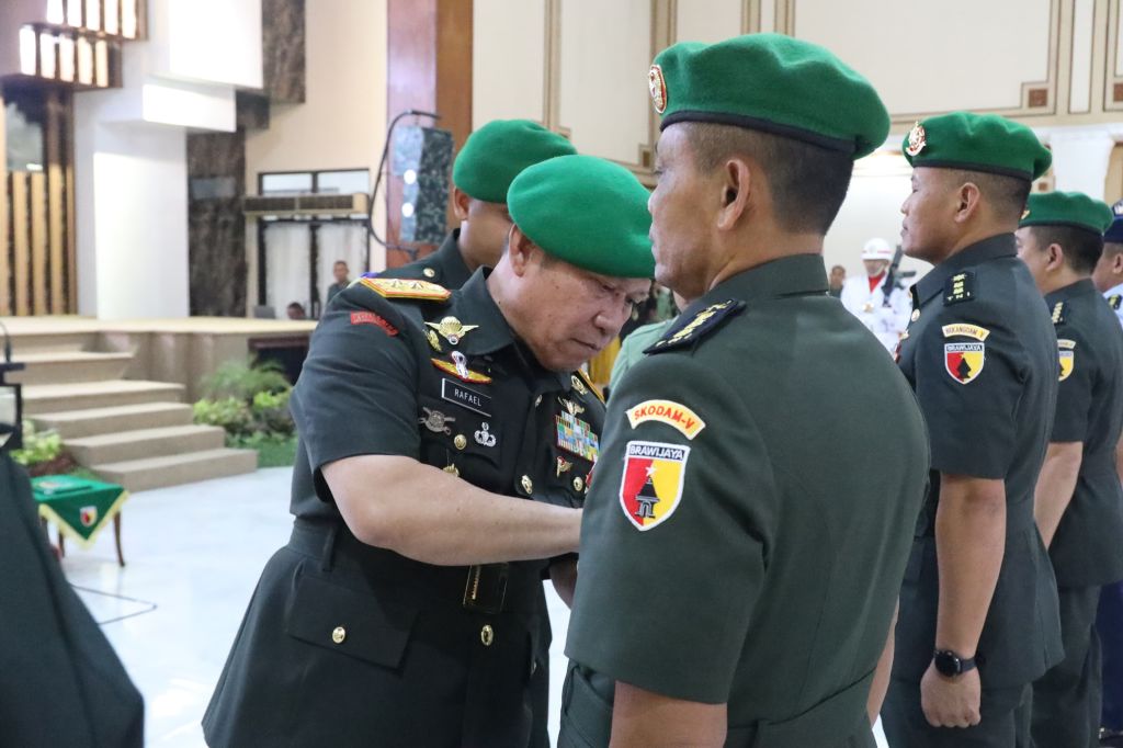 Dua Pamen TNI-AD dan Satu Pamen TNI-AU Duduki Jabatan di Kodam Brawijaya