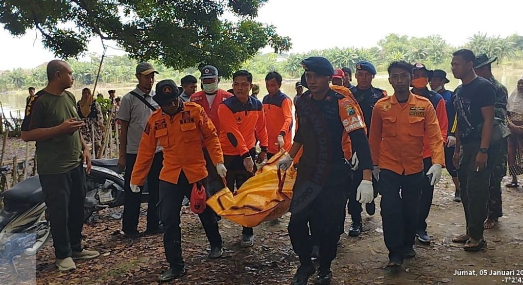 Pria yang di Laporkan Hilang Saat Cari Ikan Pladu di Temukan, BPBD Bojonegoro Lakukan Evaluasi