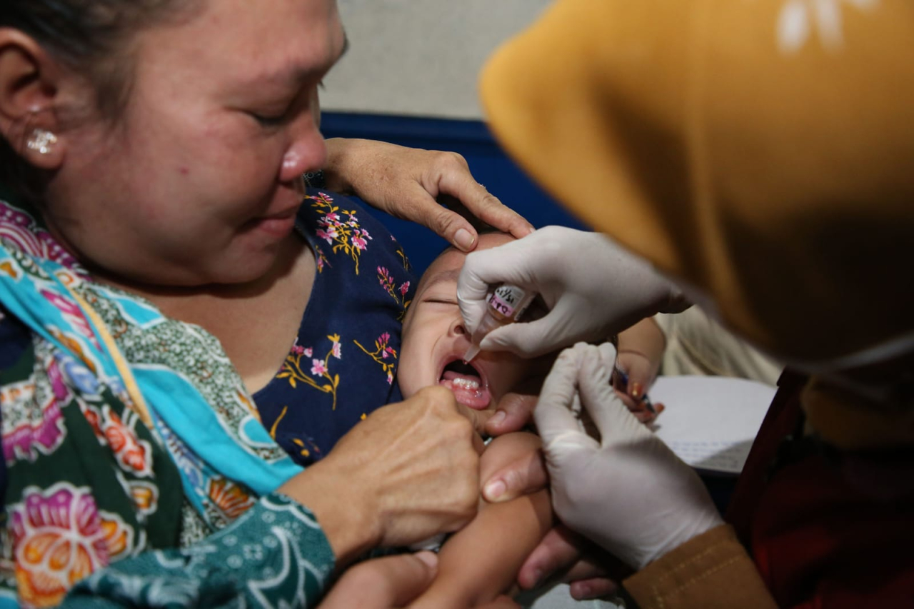 SUB PIN Polio Putaran Pertama di Kota Surabaya Capai 94 Persen