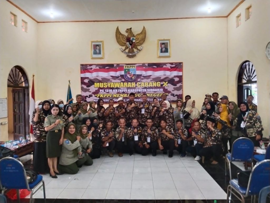 Keluarga Besar FKPPI PC 1316 Kabupaten Sidoarjo Gelar Muscab X