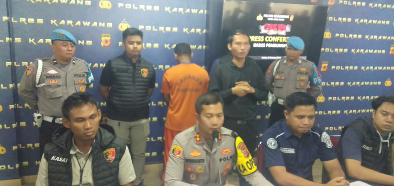 Pelaku Pembunuhan Sesama Jenis Dibekuk Satreskrim Polres Karawang