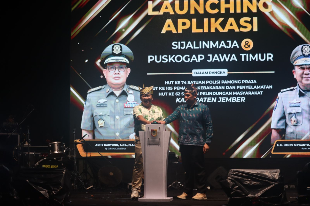 Launching Aplikasi SIJALINMAJA Dan PUSKOGAP JATIM Mulai Dioperasikan