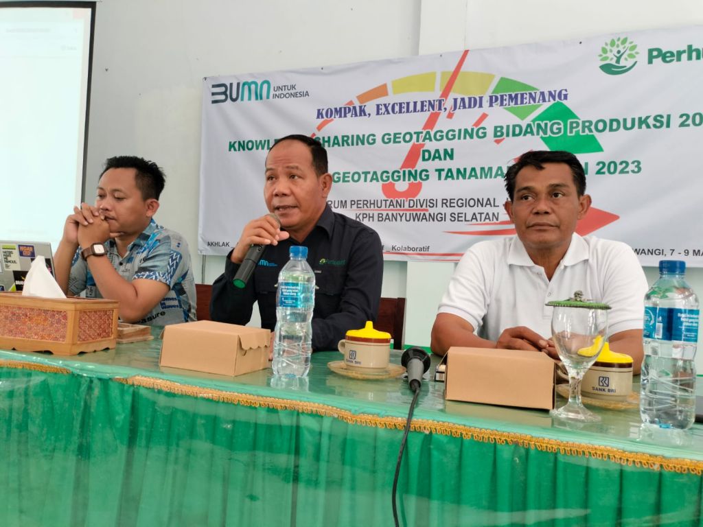 Perhutani KPH Banyuwangi Selatan dan Divre Jatim Gelar Pelaksanaan Geotagging Bidang Tanaman