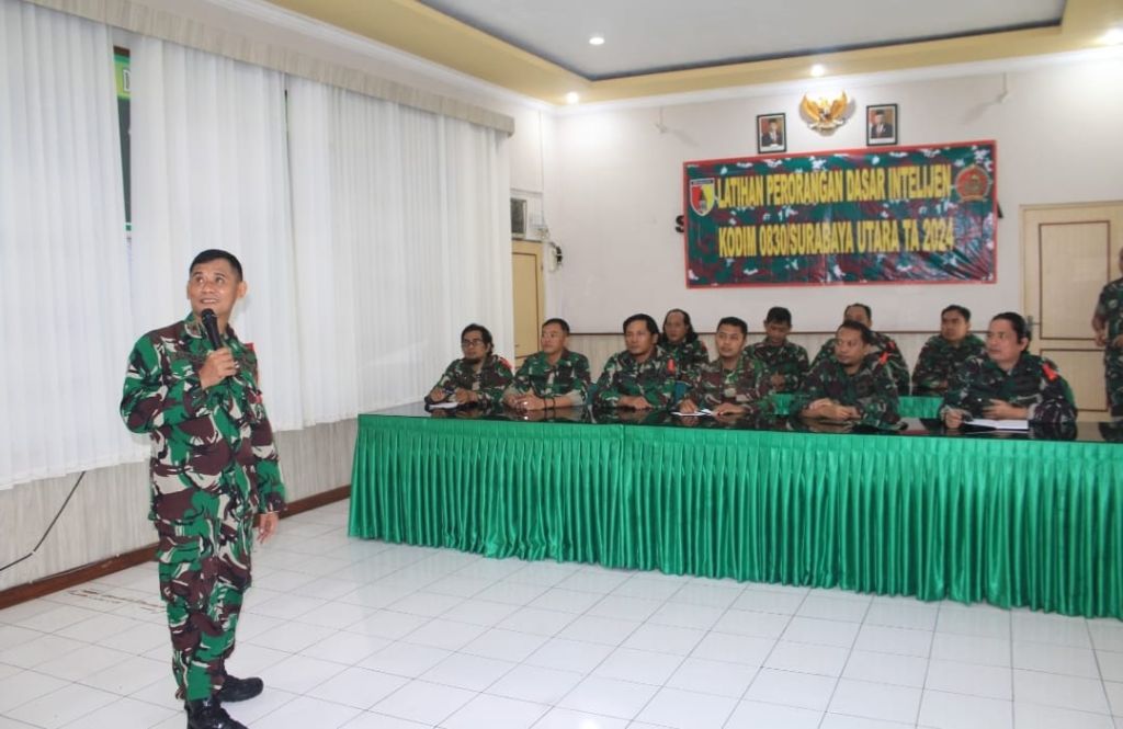 Asah Kemampuan Naluri Intelijen, Kodim 0830/Surabaya Utara Gelar Latorsar