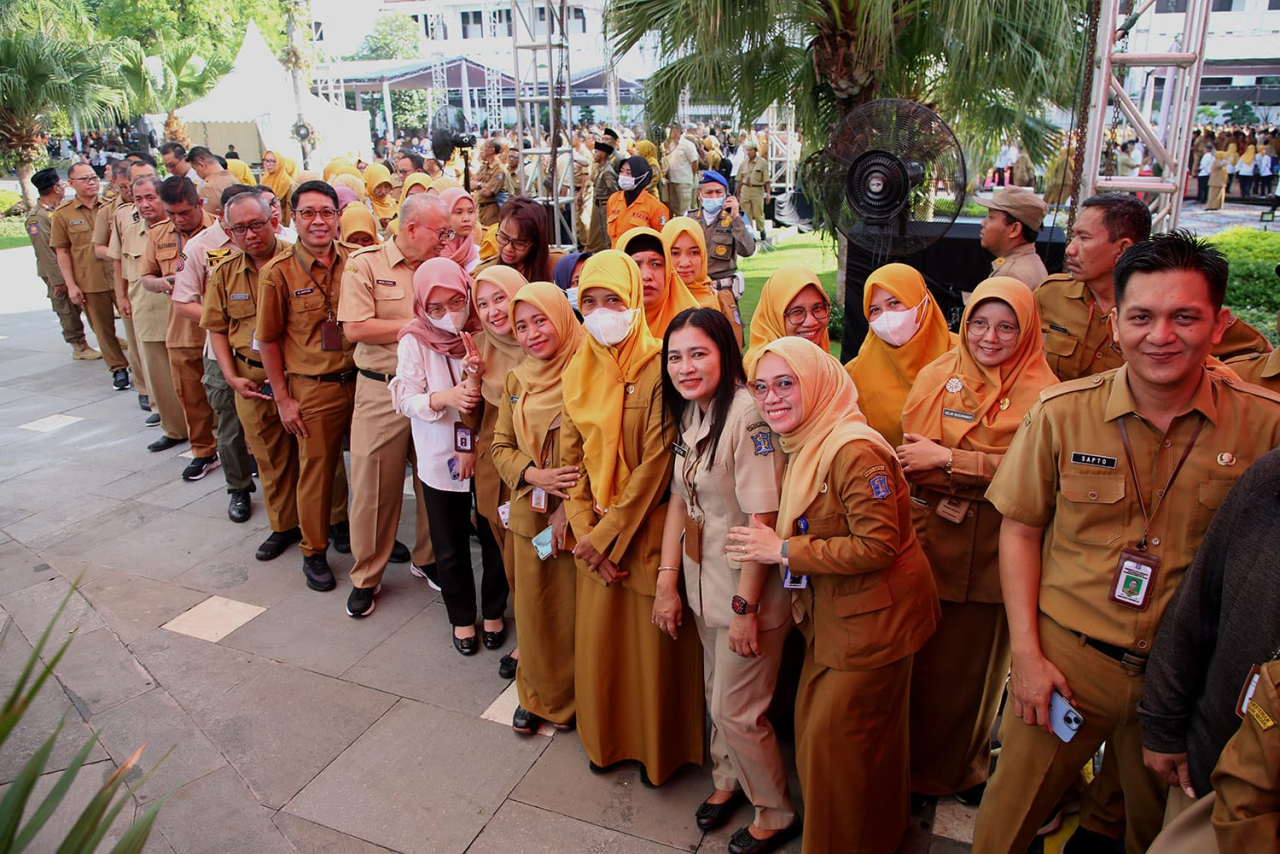 Halalbihalal Diikuti 7 Ribu pegawai, Pemkot Surabaya juga Adakan untuk Guru hingga Kader Surabaya Hebat