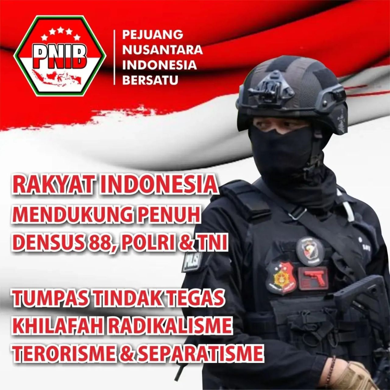 Tolak Korupsi, Wahabi, Khilafah, Terorisme dan Radikalisme, PNIB: IUP Jangan Sampai Untuk Kelompok Mereka