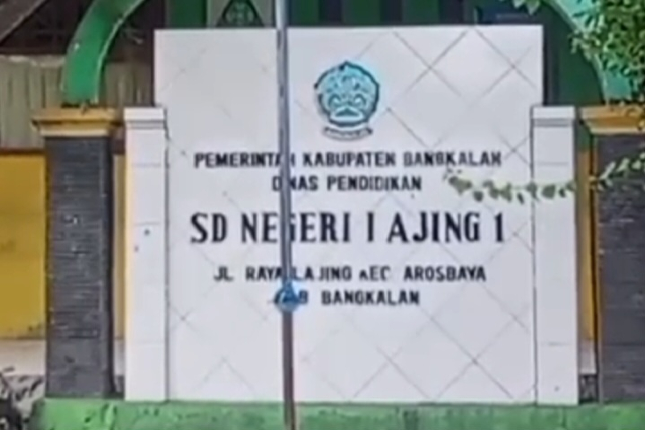 SDN Lajing 1 Arosbaya, Kabupaten Bangkalan (Foto: Dok/Kadir TVRJ Bangkalan)