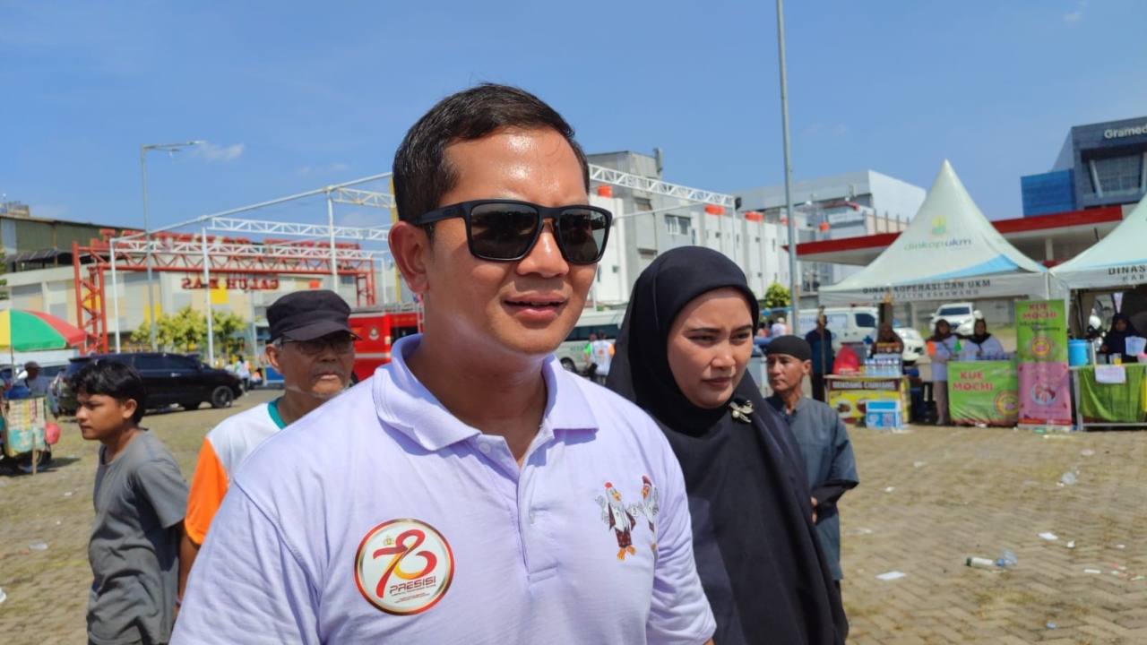 Hari Bhayangkara ke-78 Polres Karawang Bersama KPU Menggelar Fun Day