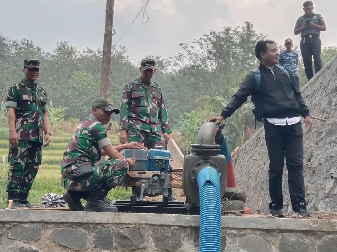 Dandim Boyolali Tinjau Program Pompanisasi di Wonosegoro