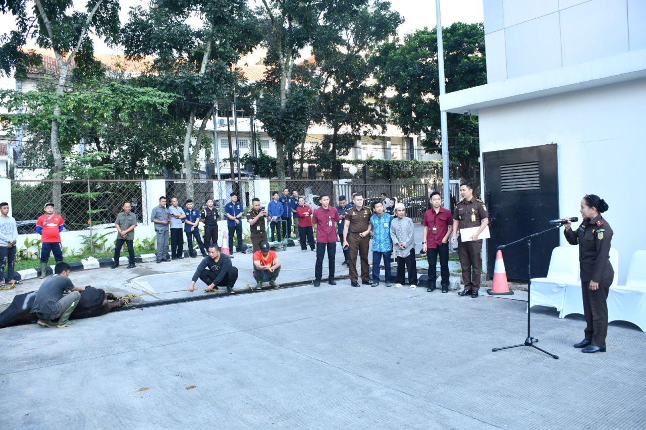 Kejati Jabar Berkurban 7 Sapi Dan 1 Ekor Kambing