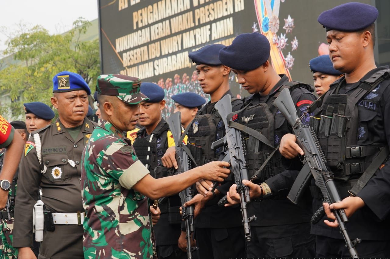 Danrem 084/Bhaskara Jaya Pimpin Apel Gelar Pasukan Pengamanan VVIP Rencana Kunker Wakil Presiden RI