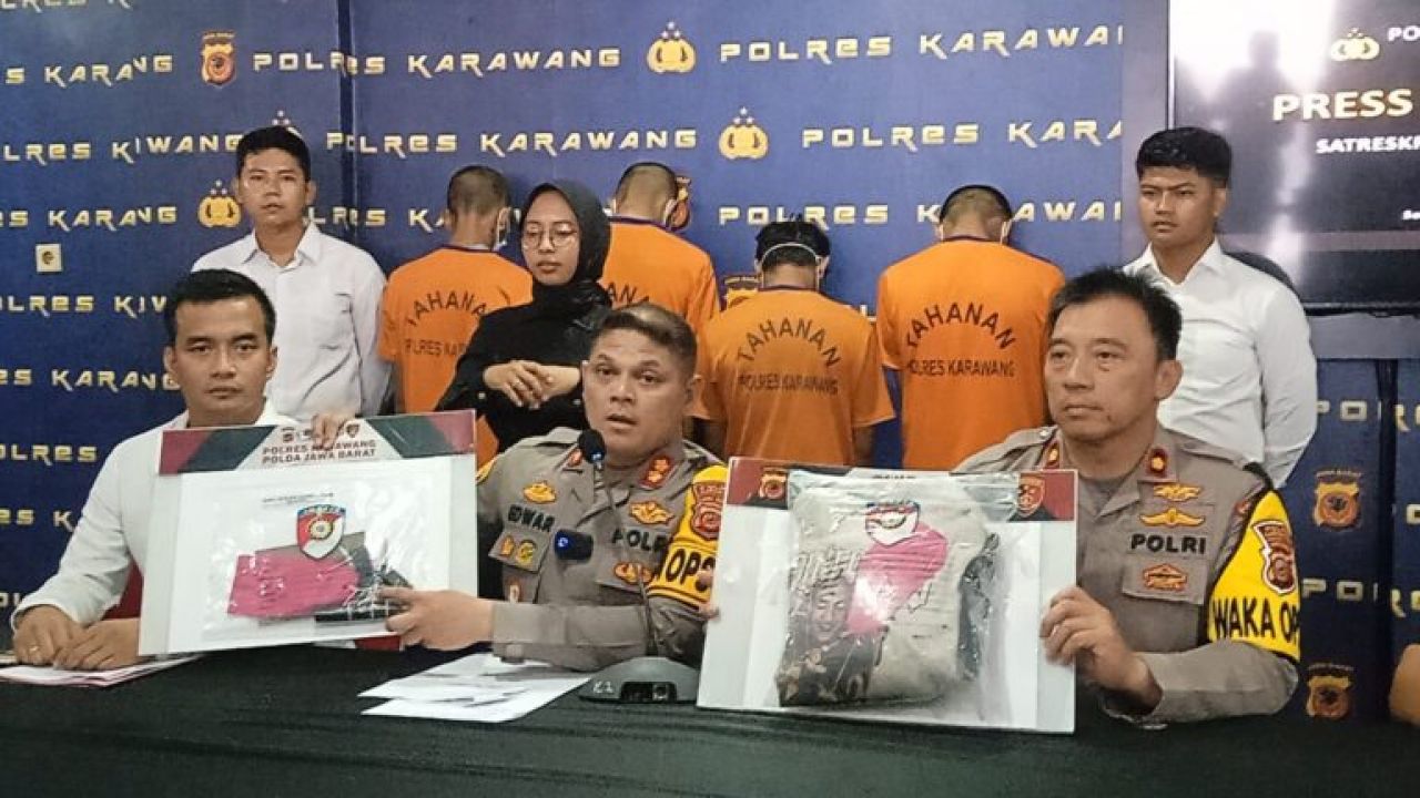 Polres Karawang Ungkap Tindak Pidana Pencurian ( Curanmor)