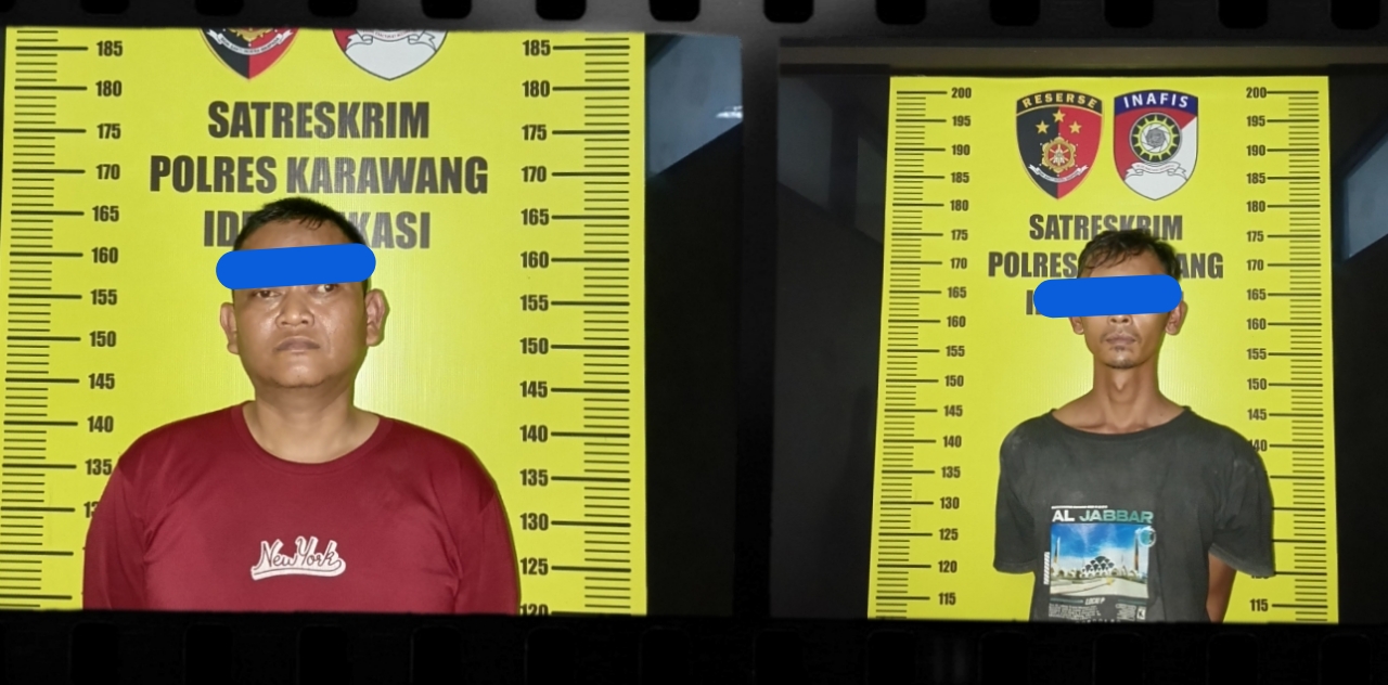 Sat Reskrim Polres Karawang Berhasil Bekuk Dua pelaku Curanmor