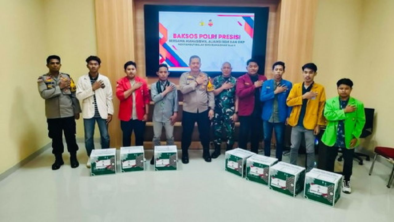 Bakti Sosial Polri Presisi di Polres Sumenep Bersama Mahasiswa dan OKP Sambut Bulan Suci Ramadhan